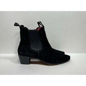 Rider Burns Chelsea Boots Women's Black Suede Biker Size 42 EU / 11 US‎